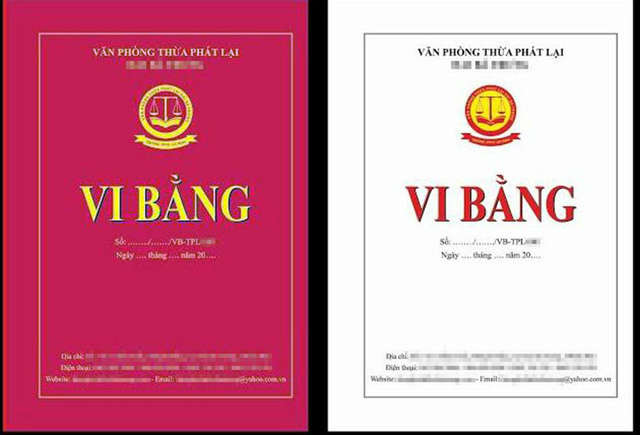 Hình thức lập vi bằng tại Huyện Hòa Vang